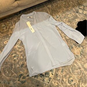 Badgley Mischka Soft Blue Blouse